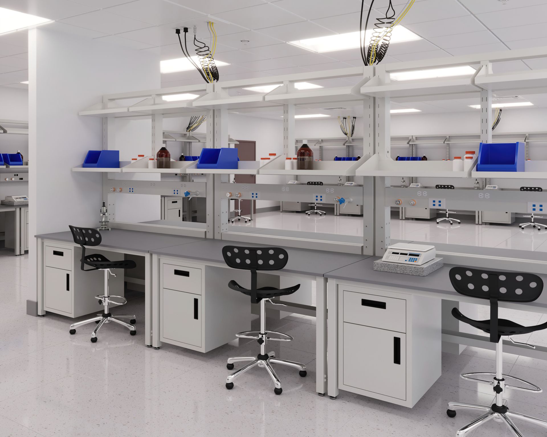 formaspace FLX welded steel-framed lab bench