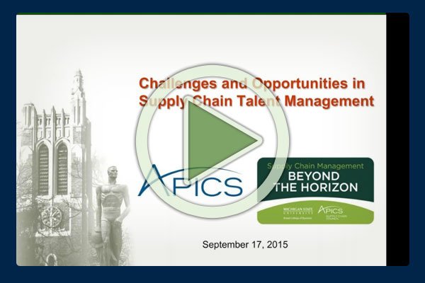 What keeps supply chain executives up at night? According to research by Michigan State University, obtaining, developing, maintaining, and retaining supply chain workers and leaders is a top concern. What keeps supply chain executives up at night? According to research by Michigan State University, obtaining, developing, maintaining, and retaining supply chain workers and leaders is a top concern.