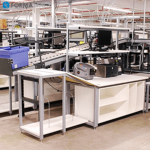 Fully Integrated Material Handling Station with Roller Ball Scales