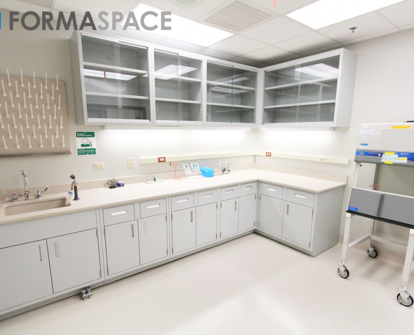 corner laboratory casework