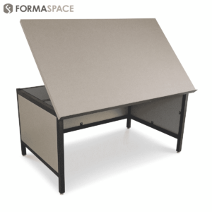 Drafting table with lower modesty panels