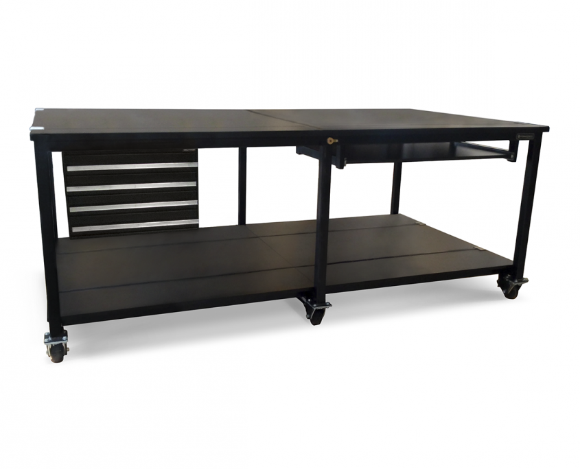 9ft heavy duty workstation with casters