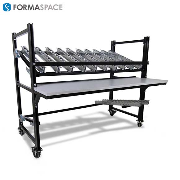 Loading & Unloading Rails Industrial Flow Rack