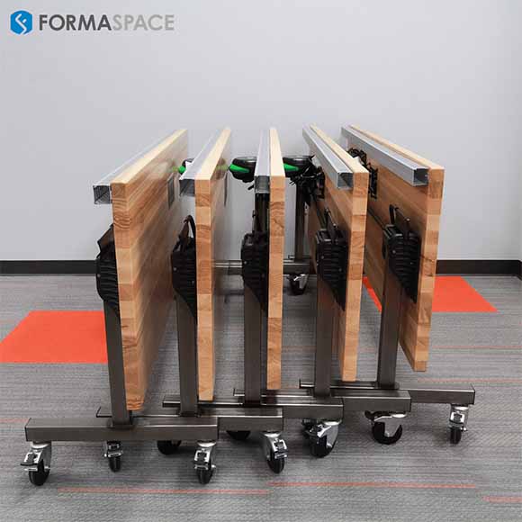 mobile tilting training tables