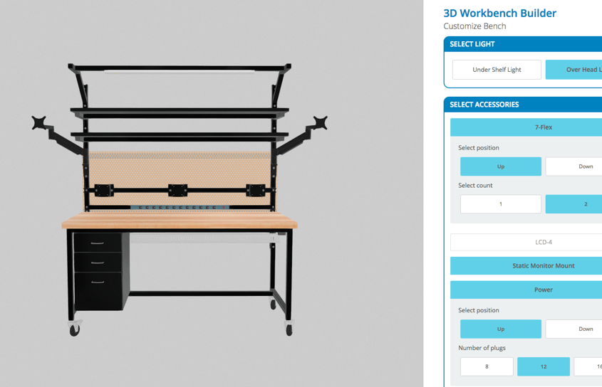 workbench 3d configure tool