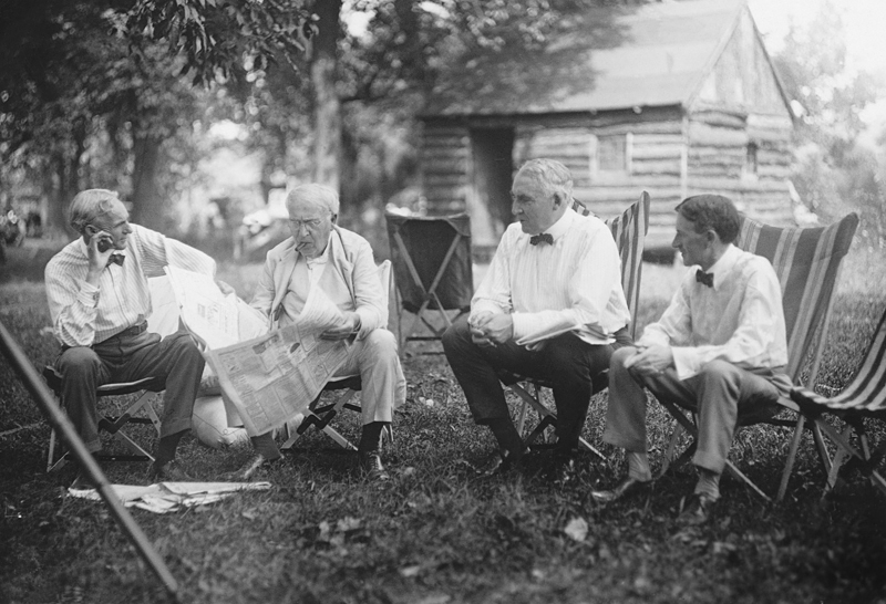 Image result for The Richest 1% of the 1920âs: Henry Ford, Thomas Edison, President Warren G. Harding and Harvey Firestone (1921)