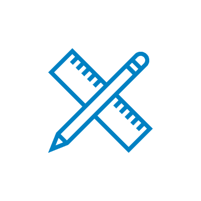 tech lab blue technology repair workstation icon