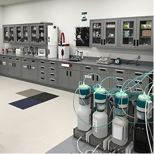 gray lab casework with cabinets gallery image
