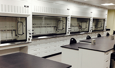 wet lab bench mounted air flow fume hood