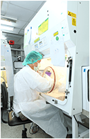 wet lab fume hood glove box