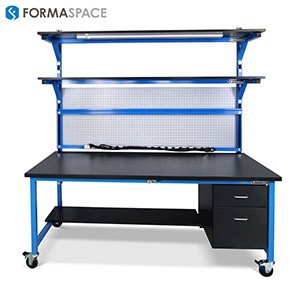 chemical resistant basix workbench with epoxy sink