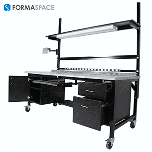 fully loaded workbench with lower storage