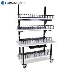 laptop storage & charging cart
