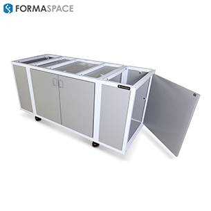 mobile cabinet with side doors