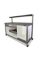 sample processing mosaic reagent shelf workbench