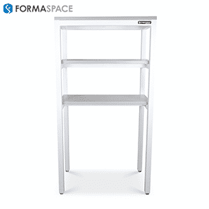 tall island storage shelves