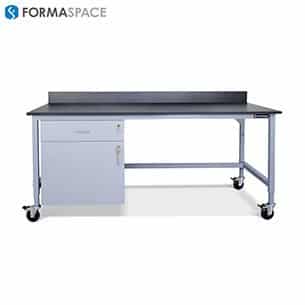wet lab chemical resistant surface basix and casters