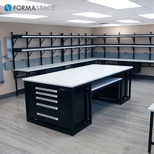 custom tool bench island