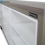 Mobile Lab Cabinets with Woodgrain Laminate
