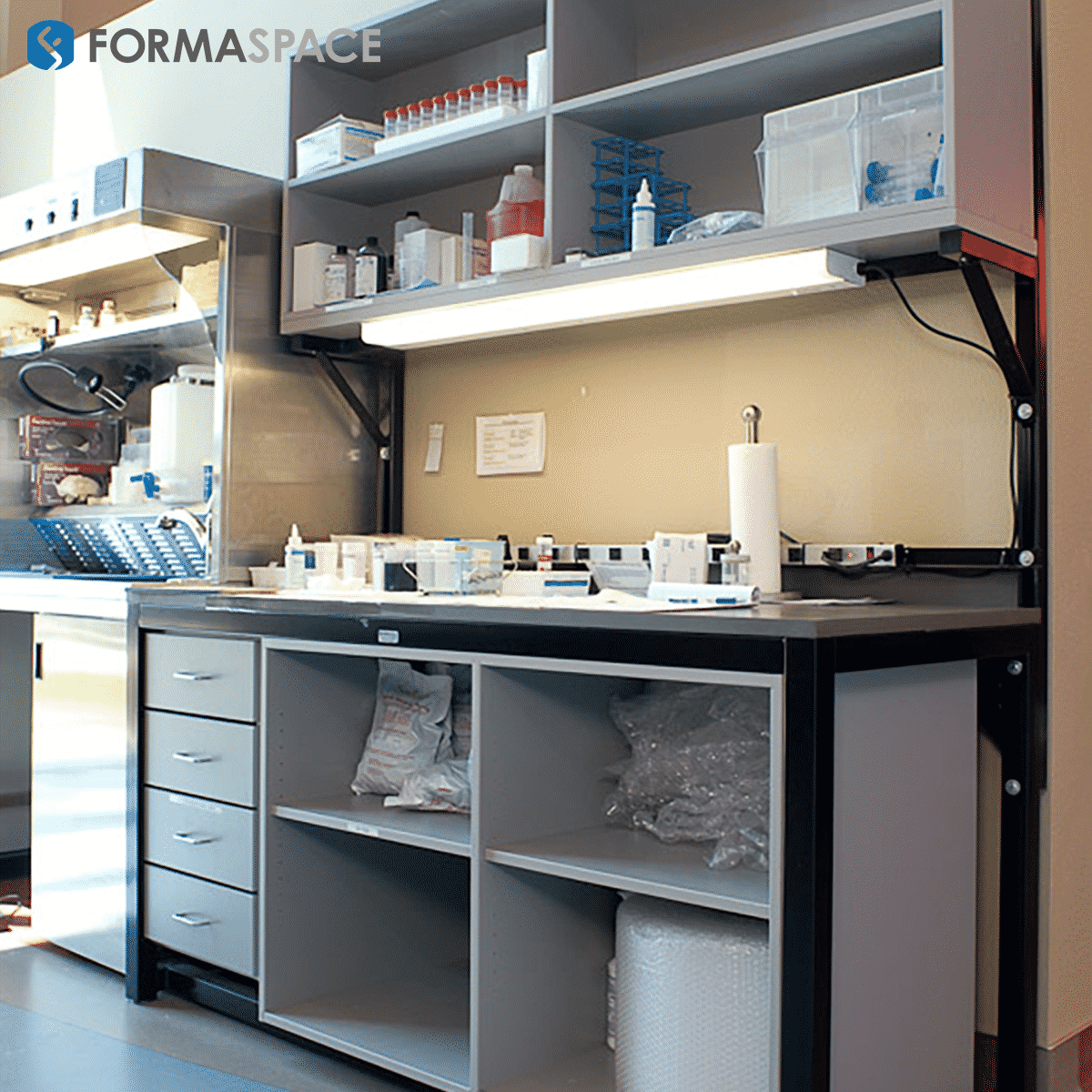 laboratory custom cubbies