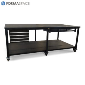 9ft heavy duty workstation with casters