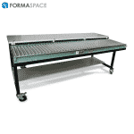 removable table top with conveyor underneath
