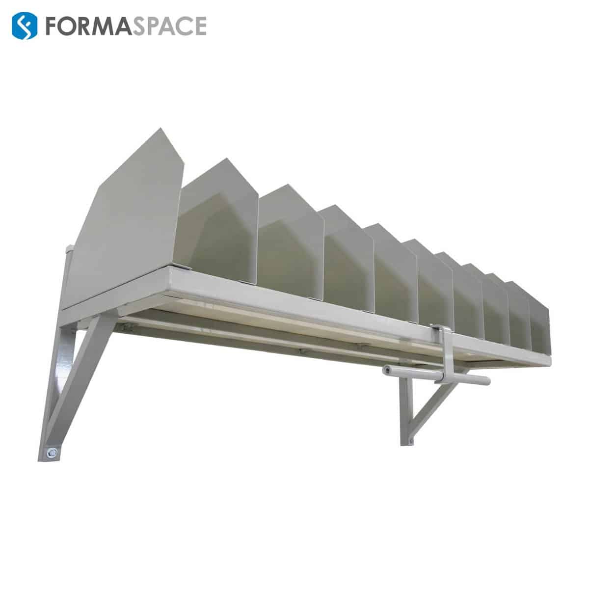 Infinitely Adjustable Dividers on Custom Packing Station