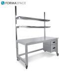 Stainless Steel Benchmarx with 2 Drawers