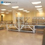 Modular Phenolic Workbenches with Upper Cabinetry