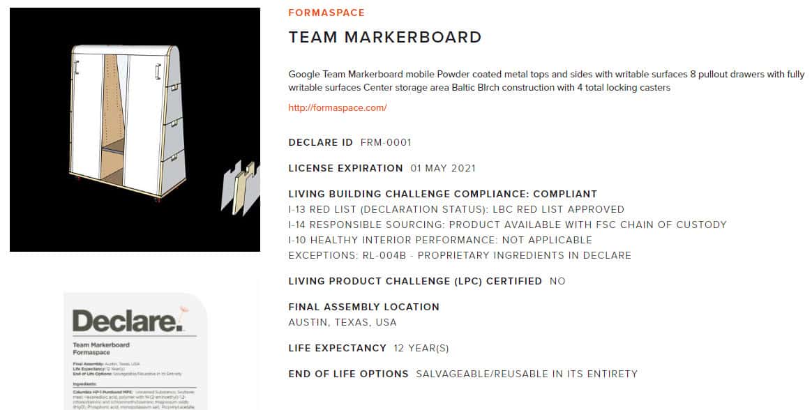 markerboard declare formaspace