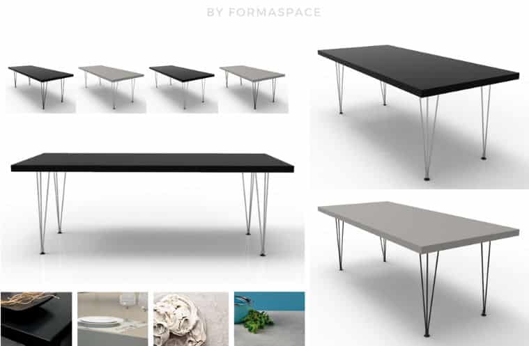 mid-century modern residental tables