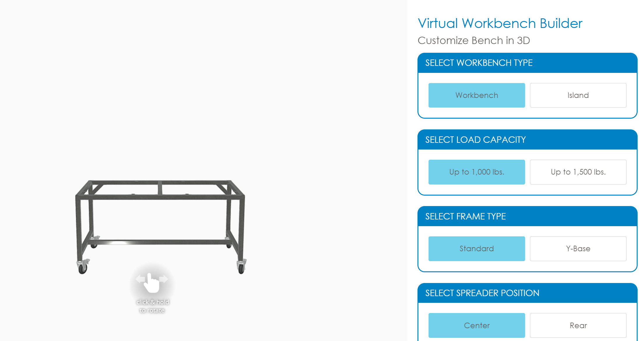 3D workbench builder