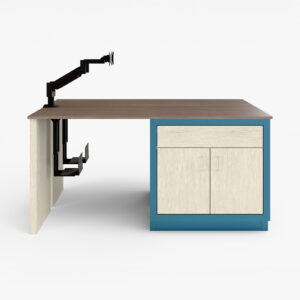 custom rgx desk with monitor arm featured
