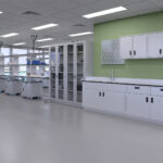 Laboratory casework with integrated sinks
