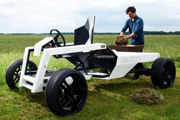 In Germany, the "Kulan" design prototype won a competition held by Poly-Lab.Net for the best agricultural design idea. The Kulan weighs only 300kg but can carry up to one metric ton of material. In Germany, the "Kulan" design prototype won a competition held by Poly-Lab.Net for the best agricultural design idea. The Kulan weighs only 300kg but can carry up to one metric ton of material.